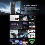 HOTWAV Cyper 16 Pro Rugged Phone, 8GB+512GB, 6.6 inch Android 15 MediaTek MT6789H Helio G100 Octa, Network: 5G, OTG, NFC