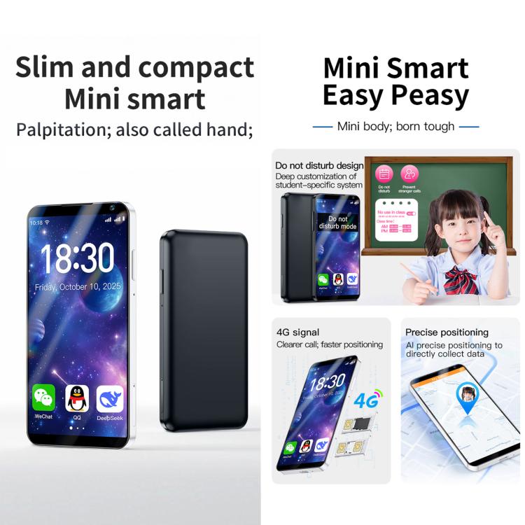 DOOV M2, 6GB+128GB, 4 inch Android 12 Mediatek MT6765 Octa Core, Network: 4G, without Camera, Without Camera