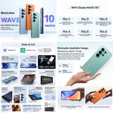Blackview WAVE 10, 8GB+256GB, 6.88 inch Android 16 Unisoc UMS9230E Octa Core, Network: 4G, OTG, WAVE 10, 8GB+256GB