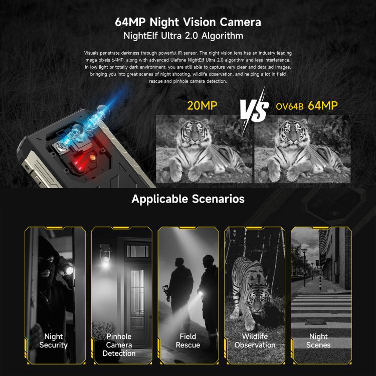 Ulefone Armor 22 Pro Rugged Phone | IP68/IP69K Waterproof, 8GB+128GB