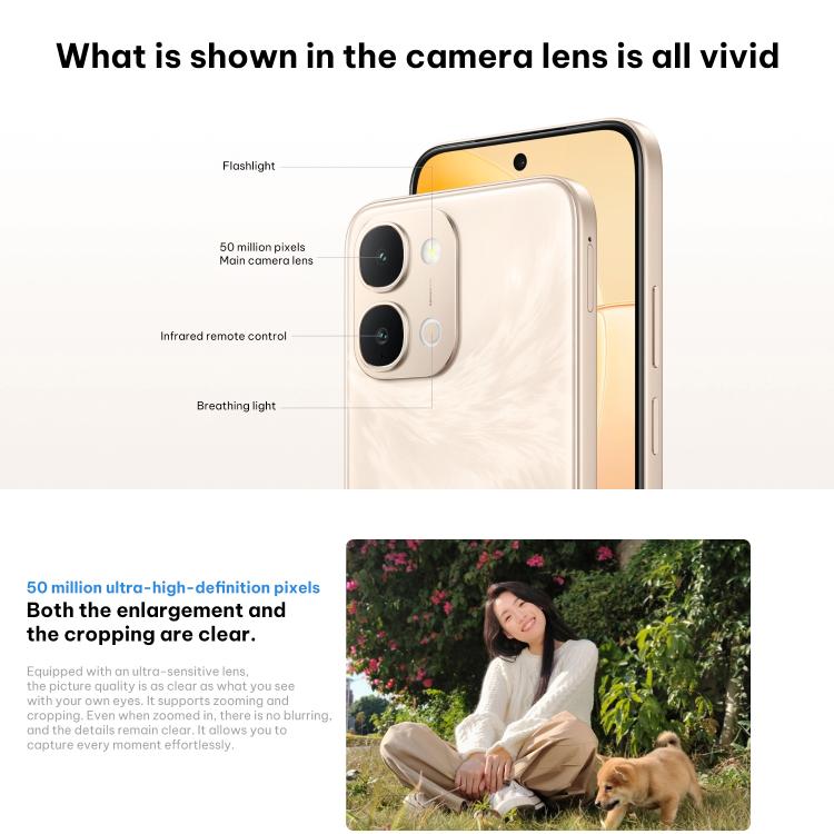 vivo Y500i, 12GB+256GB, Side Fingerprint, 6.75 inch Android 16 OriginOS 6 Snapdragon 4 Gen Octa Core, OTG, NFC, Network: 5G, 12GB+256GB