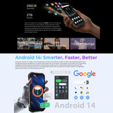 HOTWAV Hyper 7 Pro Rugged Phone,16GB+256GB, 10800mAh Battery, 6.6" Android 14, MediaTek Dimensity 7050, Ultimate Durability