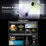 OnePlus Ace 6T, 12GB+256GB, Screen Fingerprint Identification, 6.83 inch ColorOS 16.0 Snapdragon 8 Gen 5 Octa Core, NFC, Network: 5G, 12GB+256GB(Black), 12GB+256GB(Green), 12GB+256GB(Purple)
