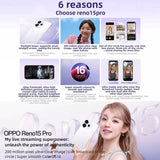 OPPO Reno15 Pro 5G 12GB/256GB – Dimensity 8450, ColorOS 16, Screen Fingerprint