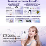 OPPO Reno15c 5G 12GB/512GB – Snapdragon 7 Gen 4, ColorOS 16, Screen Fingerprint