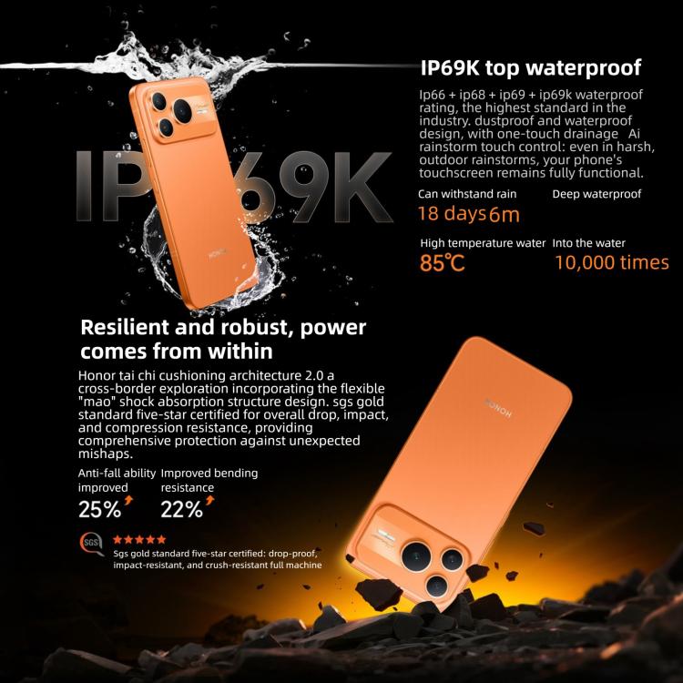 Honor Power2, 12GB+256GB, 10080mAh Battery, 6.79 inch MagicOS 10.0 / Android 16 Dimensity 8500 Elite Octa Core, Network: 5G, NFC, OTG, 12GB+256GB