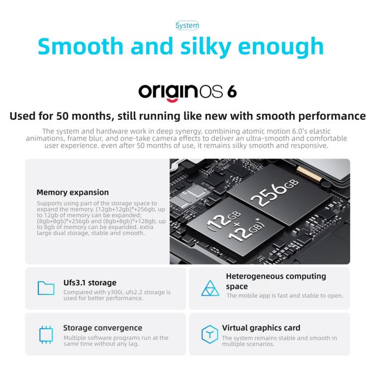 vivo Y6, 8GB+256GB, Side Fingerprint, 6.75 inch Android 16 OriginOS 6 Snapdragon 4 Gen 2 Octa Core, OTG, NFC, Network: 5G, 8GB+256GB