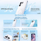 OPPO Reno16 5G 12GB/256GB | Dimensity 8550 SUPER, ColorOS 16, Screen Fingerprint