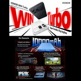 Honor WIN Turbo, 12GB+256GB, 10000mAh Battery, 6.79 inch MagicOS 10.0 / Android 16 Dimensity 8500 Racing Edition Octa Core, Network: 5G, NFC, OTG, 12GB+256GB