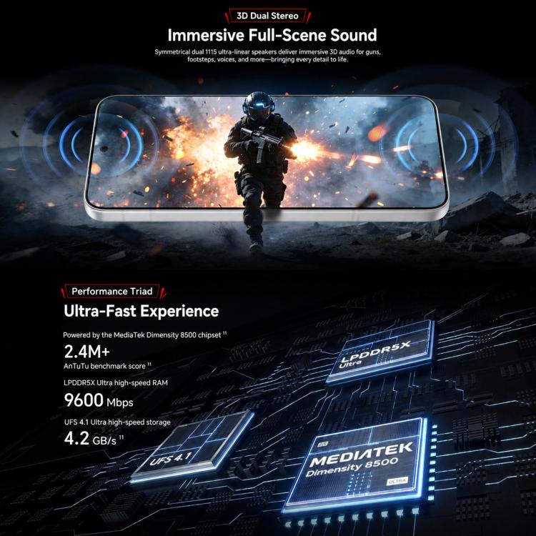 Honor WIN Turbo, 12GB+256GB, 10000mAh Battery, 6.79 inch MagicOS 10.0 / Android 16 Dimensity 8500 Racing Edition Octa Core, Network: 5G, NFC, OTG, 12GB+256GB