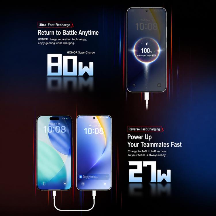 Honor WIN Turbo, 16GB+512GB, 10000mAh Battery, 6.79 inch MagicOS 10.0 / Android 16 Dimensity 8500 Racing Edition Octa Core, Network: 5G, NFC, OTG, 16GB+512GB