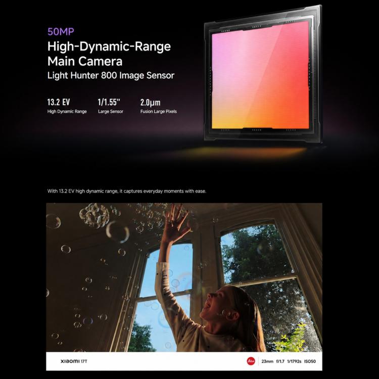 Xiaomi 17T, 12GB+512GB, Screen Fingerprint, 6.59 inch Xiaomi HyperOS 3 Dimensity 8500-Ultra Octa-Core, NFC, Network: 5G, 12GB+512GB