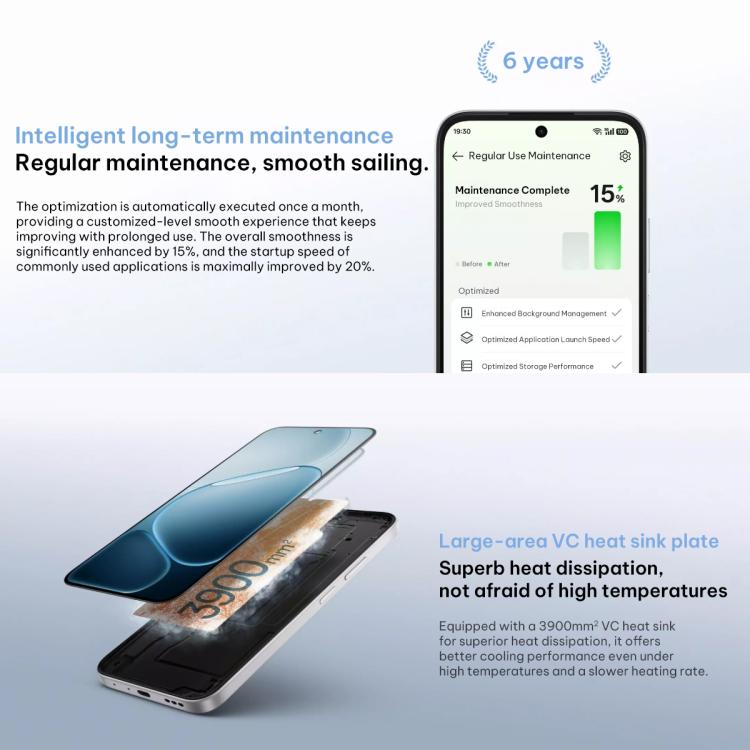 OPPO A6i+ 5G 8GB/256GB – Dimensity 6300, ColorOS 15, Side Fingerprint