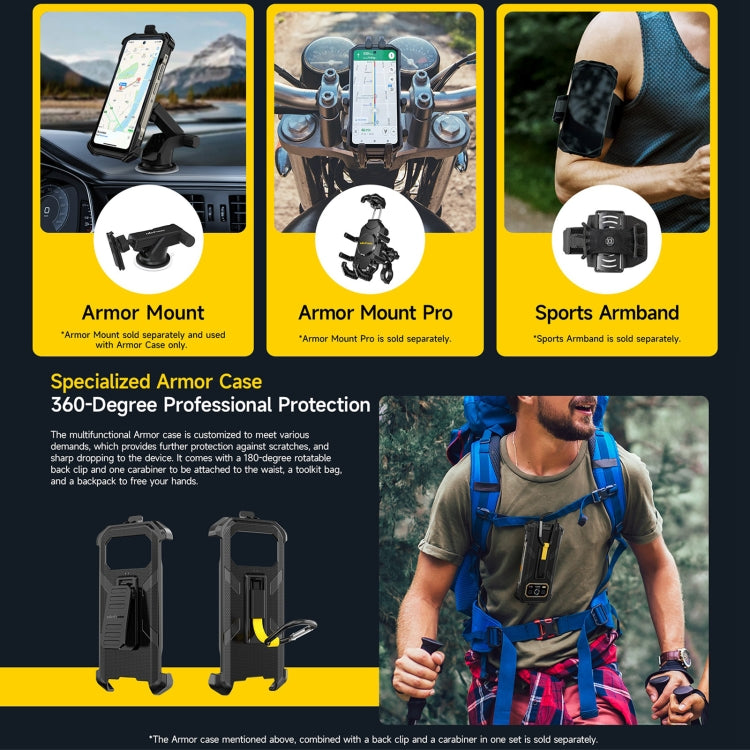 Ulefone Armor 27 Pro Rugged Phone - 12GB RAM, 256GB Storage, Night Vision, 10600mAh Battery, 6.78 inch, Android 14, MediaTek Dimensity 6300, 5G, NFC