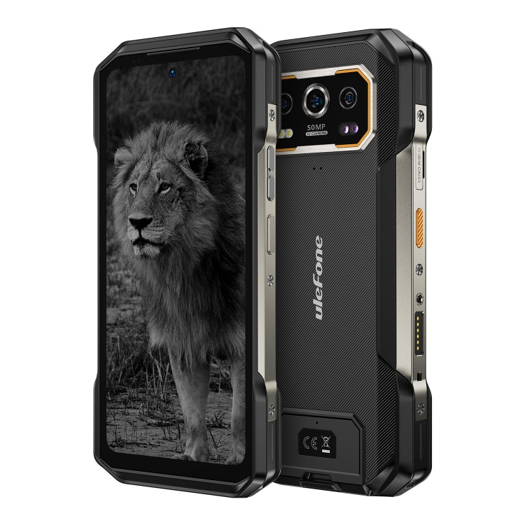 Ulefone Armor 27 Pro Rugged Phone - 12GB RAM, 256GB Storage, Night Vision, 10600mAh Battery, 6.78 inch, Android 14, MediaTek Dimensity 6300, 5G, NFC