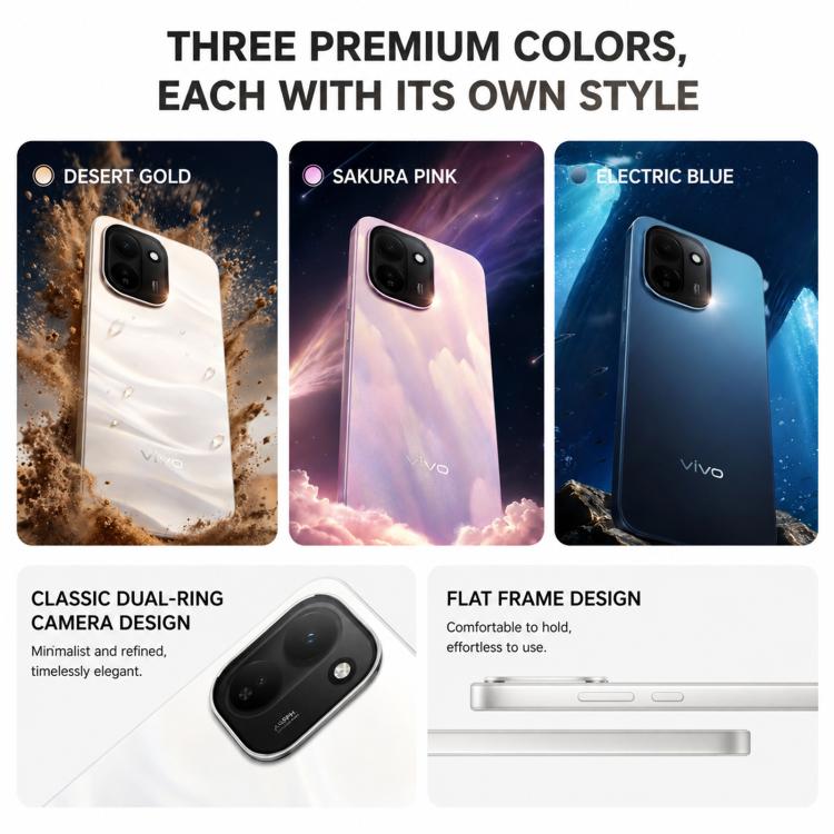 vivo Y600 Turbo, 12GB+256GB, In-screen Fingerprint, 6.83 inch Android 16 OriginOS 6 Snapdragon 7s Gen 4 Octa Core, OTG, NFC, Network: 5G, 12GB+256GB