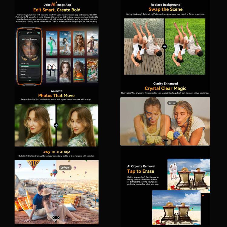 Blackview BL7000 Rugged Phone, 8GB+256GB, 6.78 inch, Night Vision Camera, Android 15 MediaTek Dimensity 6300