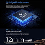 Oukitel WP50 Rugged 5G Phone - 4GB RAM, 256GB Storage, 6.6" Display, Android 14, MediaTek Dimensity 6100+, NFC, 5G Network