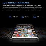 Oukitel WP50 Rugged 5G Phone - 4GB RAM, 256GB Storage, 6.6" Display, Android 14, MediaTek Dimensity 6100+, NFC, 5G Network