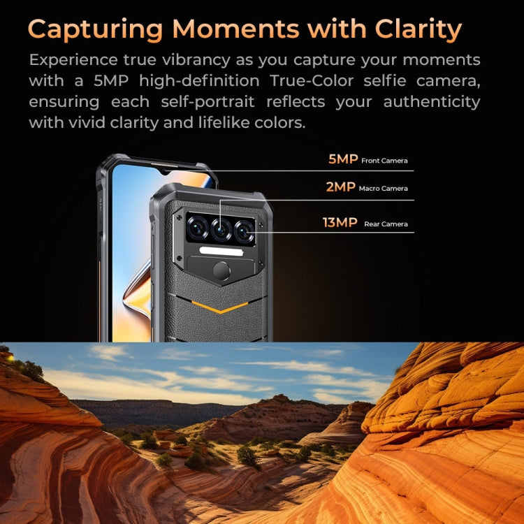 Oukitel WP38 Rugged Phone, 12GB+256GB, IP68/IP69K, Fingerprint Identification, 10600mAh, 6.52 inch MediaTek MT8788 Octa Core, NFC, OTG, Network: 4G
