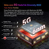 Cámara termográfica Blackview BL9000 Pro 5G con 12 GB de RAM, 512 GB de almacenamiento, IP68/IP69K, MIL-STD-810H, pantalla de 6,78 pulgadas, Android 14, MediaTek Dimensity 8020