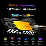 Cámara termográfica Blackview BL9000 Pro 5G con 12 GB de RAM, 512 GB de almacenamiento, IP68/IP69K, MIL-STD-810H, pantalla de 6,78 pulgadas, Android 14, MediaTek Dimensity 8020