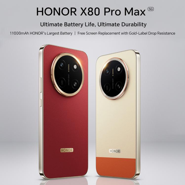 Honor X80 Pro Max, 8GB+256GB, Screen Fingerprint, 6.8 inch MagicOS 10.0 Snapdragon 6 Gen 5 Octa Core, Network: 5G, NFC, OTG, 8GB+256GB