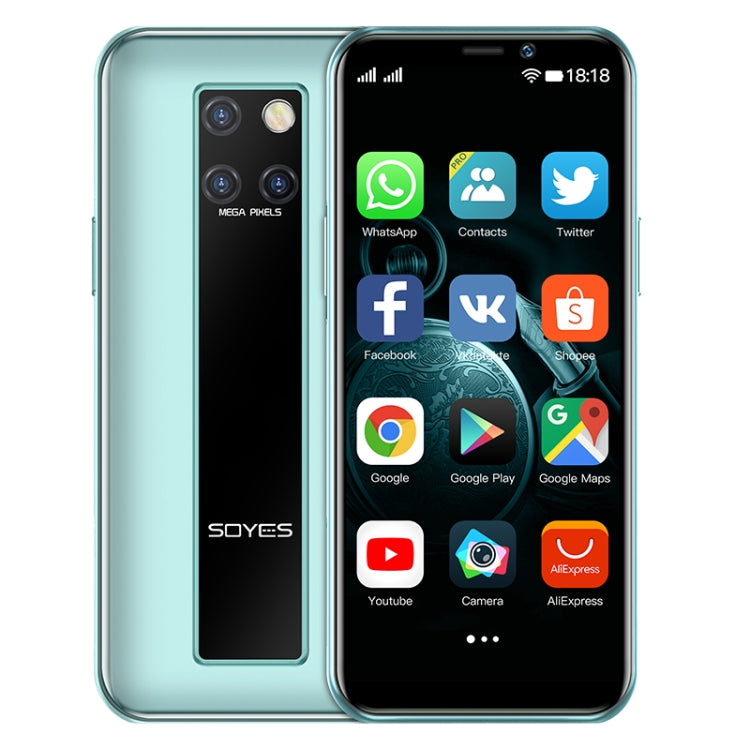 SOYES S10H Face Identification, 3.46 inch Android 9.0 MTK6739CW Quad Core up to 1.28GHz, Dual SIM, Bluetooth, WiFi, GPS, Network: 4G, 3GB+64GB, S10H 3GB+64GB