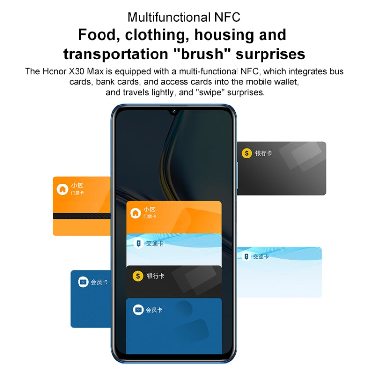 HONOR X30 Max 5G Smartphone – 7.09" Large Display, 5000mAh Battery, Dimensity 900 Octa-Core, 8GB+128GB Unlocked Cell Phone
