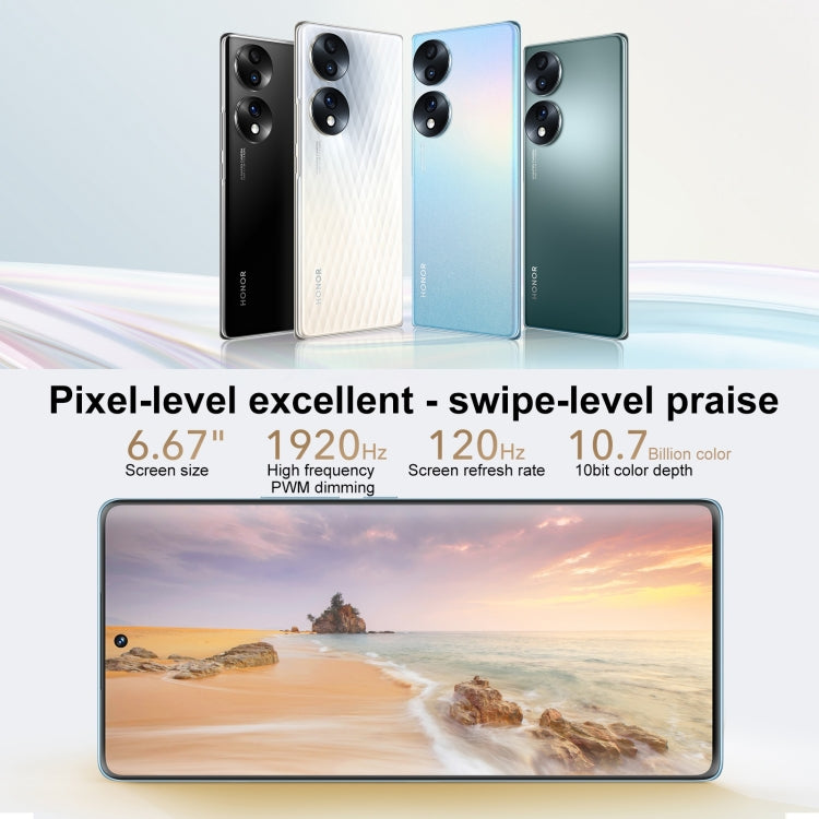 HONOR 70 5G Triple Back Cameras, Screen Fingerprint Identification,  6.67 inch Magic UI 6.1 Qualcomm Snapdragon 778G Plus Octa Core up to 2.5GHz, Network: 5G, Honor 70 5G 12GB+512GB, 12GB+512GB