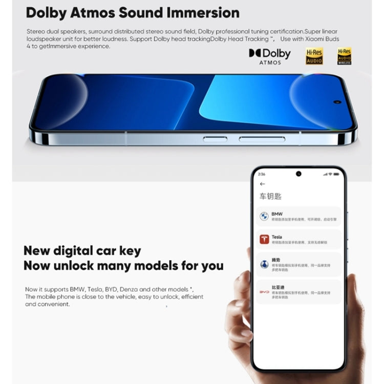 XIAOMI 13Triple Back Cameras, 6.36 inch In-screen Fingerprint Identification MIUI 14 Qualcomm Snapdragon 8 Gen 2 Octa Core up to 3.2GHz, Network: 5G, NFC, Wireless Charging Function, Xiaomi 13 12GB+256GB