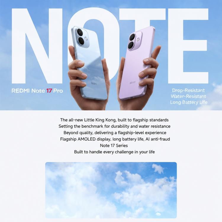 Xiaomi REDMI Note 17 Pro 5G, 8GB+512GB, 6.83 inch Xiaomi HyperOS 3 Snapdragon 6s Gen 4 Octa Core, NFC, Network: 5G, 8GB+512GB