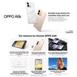 OPPO A6k 5G 8GB/256GB – Dimensity 6300, ColorOS 15, Side Fingerprint