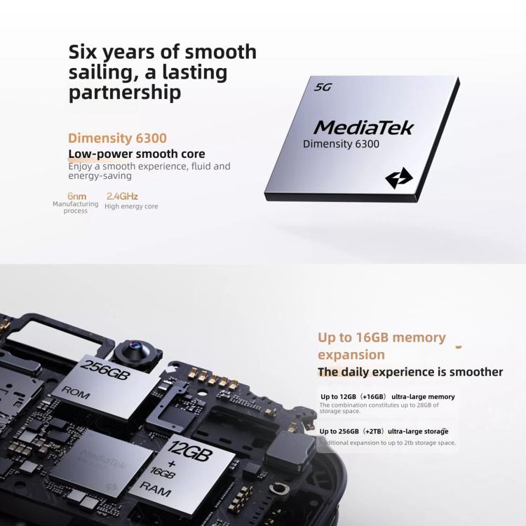 OPPO A6k 5G 8GB/256GB – Dimensity 6300, ColorOS 15, Side Fingerprint