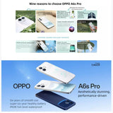 OPPO A6s Pro 5G 8GB/256GB – Dimensity 6360 MAX, ColorOS 16, Screen Fingerprint