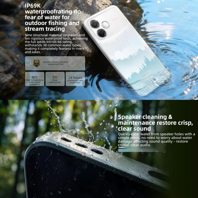 OPPO A6s Pro 5G 8GB/256GB – Dimensity 6360 MAX, ColorOS 16, Screen Fingerprint
