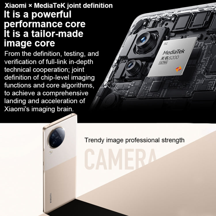 XIAOMI CIVI 3 Triple Back Cameras + Dual Front Cameras, In-screen Fingerprint Identification, 4500mAh Battery, 6.55 inch MIUI 14 Dimensity 8200-Ultra Octa Core 4nm up to 3.1GHz, Network: 5G, NFC, 16GB+1TB
