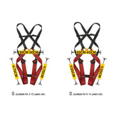 XINDA XDA9516 Outdoor Rock Climbing Polyester High-strength Wire Adjustable Downhill Whole Body Safety Belt Children