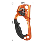 XINDA TP-8606 Outdoor Rock Climbing Aerial Work Anti-fall Handheld Rope Gripper for 8-12mm Diameter Rope left