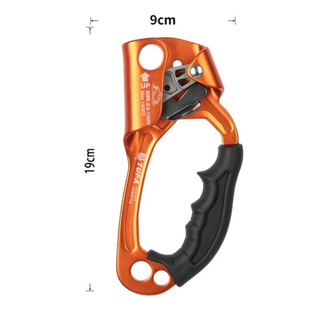 XINDA TP-8606 Outdoor Rock Climbing Aerial Work Anti-fall Handheld Rope Gripper for 8-12mm Diameter Rope Right - LYDARZ