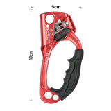 XINDA TP-8606 Outdoor-Klettern Luftarbeiten Anti-Fall-Handseilgreifer für Seile mit 8–12 mm Durchmesser rechts