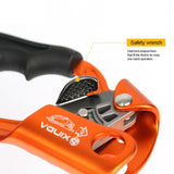 XINDA TP-8606 Outdoor-Klettern Luftarbeiten Anti-Fall-Handseilgreifer für Seile mit 8–12 mm Durchmesser rechts