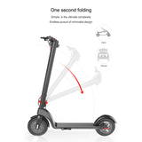 X7 Foldable Off-Road Scooter: 8.5" Tires, LED, LCD, 6.4AH Battery, Waterproof