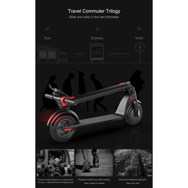 X7 Foldable Off-Road Scooter: 8.5" Tires, LED, LCD, 6.4AH Battery, Waterproof