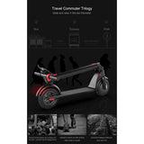 X7 Foldable Off-Road Scooter: 8.5" Tires, LED, LCD, 6.4AH Battery, Waterproof