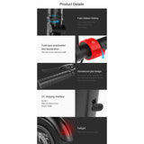 X7 Foldable Off-Road Scooter: 8.5" Tires, LED, LCD, 6.4AH Battery, Waterproof - LYDARZ