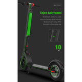 X8 Foldable Electric Scooter: 10" Tires, LCD, LED, 10AH Battery, 100kg Load