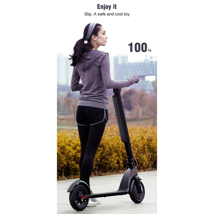 X8 Foldable Electric Scooter: 10" Tires, LCD, LED, 10AH Battery, 100kg Load