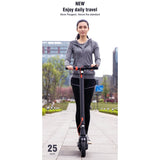 X8 Foldable Electric Scooter: 10" Tires, LCD, LED, 10AH Battery, 100kg Load