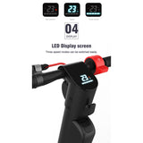 X8 Foldable Electric Scooter: 10" Tires, LCD, LED, 10AH Battery, 100kg Load - LYDARZ